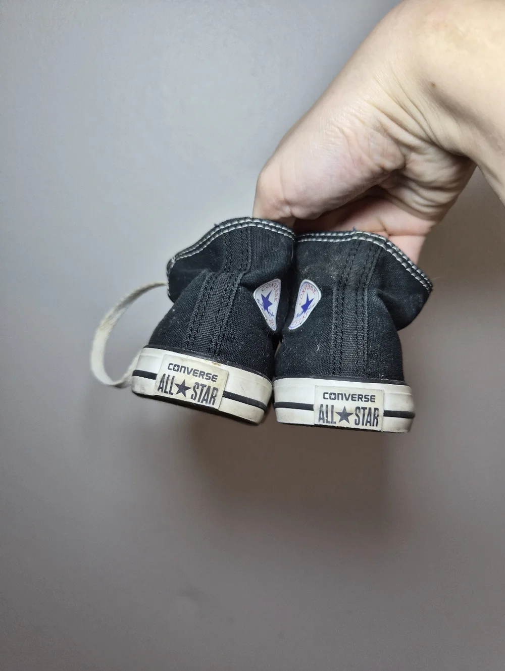 Converse Kids Black and White High-Top Sneakers 7
